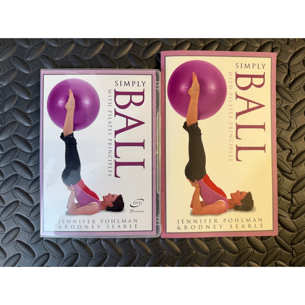 Simply Ball Pilates Principles DVD Book Jennifer Pohlman Rodney Searle